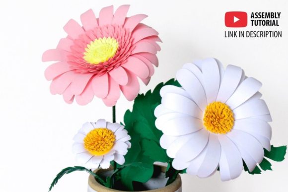 3D Daisy Paper Flowers: Nature Crafts for Sellers