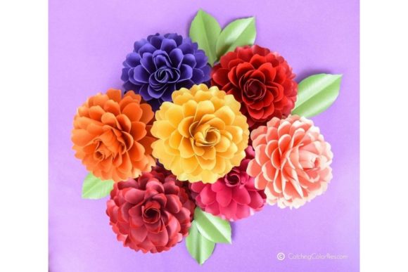 Dahlia Paper Flower Templates: 3D SVG Review