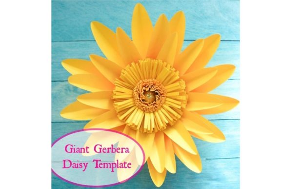 Daisy Giant Paper Flower Templates for 3D SVG and Paper Flowers