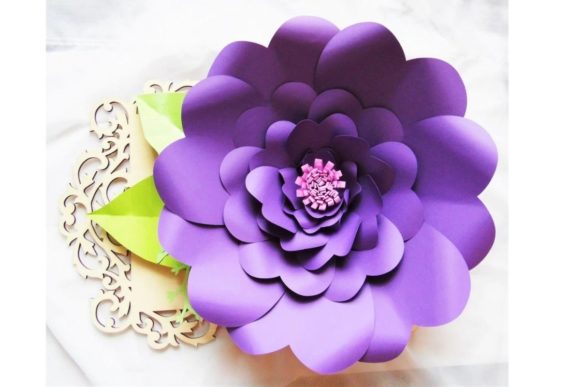 Elsie Giant Paper Flower Templates for 3D SVG and Blog Graphics