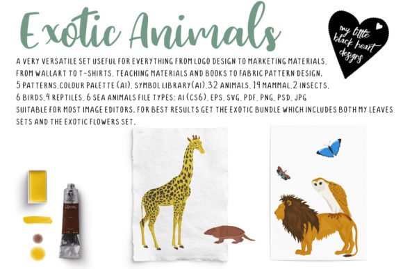 Exotic Animals: Graphics and Illustrations for Branding
