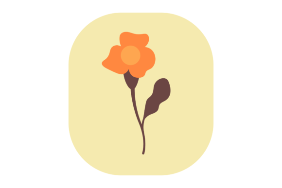 Flower Orange Beauty: Graphics & Illustrations