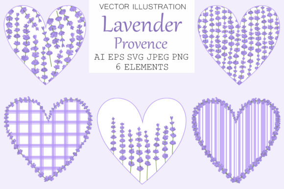 Lavender Hearts Graphics & Illustrations Review