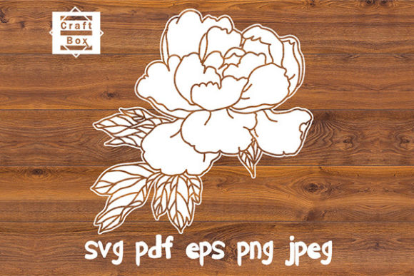 Peony Svg, Flowers Svg for Crafts & Graphics