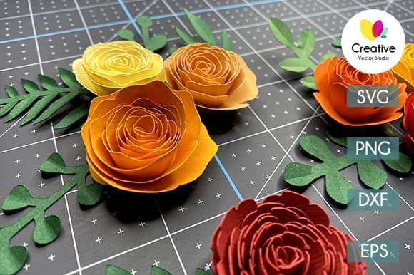 Rolled Flower: 3D SVG Paper Flowers for Modern Blogs
