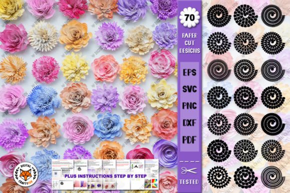 Rolled Flowers: 3D SVG Paper Flowers Review