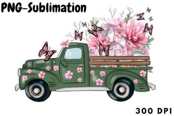 Spring Truck with Flowers: Graphics & Crafts Review