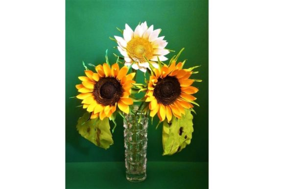 Sunflower Suntastic Yellow 3D SVG Paper Flowers