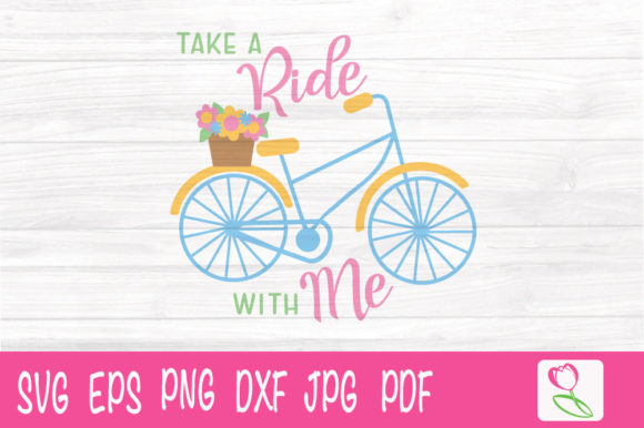 Take a Ride with Me Bike SVG: Graphics and Illustrations