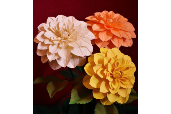 Yellow Dahlia 3D SVG Paper Flowers Review